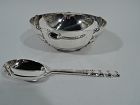 Tiffany Modern Sterling Silver Tomato Serving Bowl with Spoon