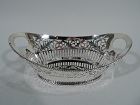 Antique American Edwardian Pierced and Open Sterling Silver Bowl