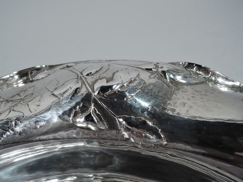 Beautiful Antique Gorham Martele Silver Bowl with Strewn Roses
