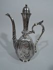 Wonderful Exotic Sterling Silver Turkish Coffeepot by Gorham 1881
