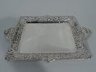 Antique Tiffany Repousse Sterling Silver Tray