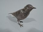 Sweet and Small Antique Dutch Silver Bird Spice Box