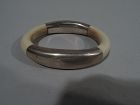 Georg Jensen Midcentury Modern Sterling Silver Bangle Bracelet