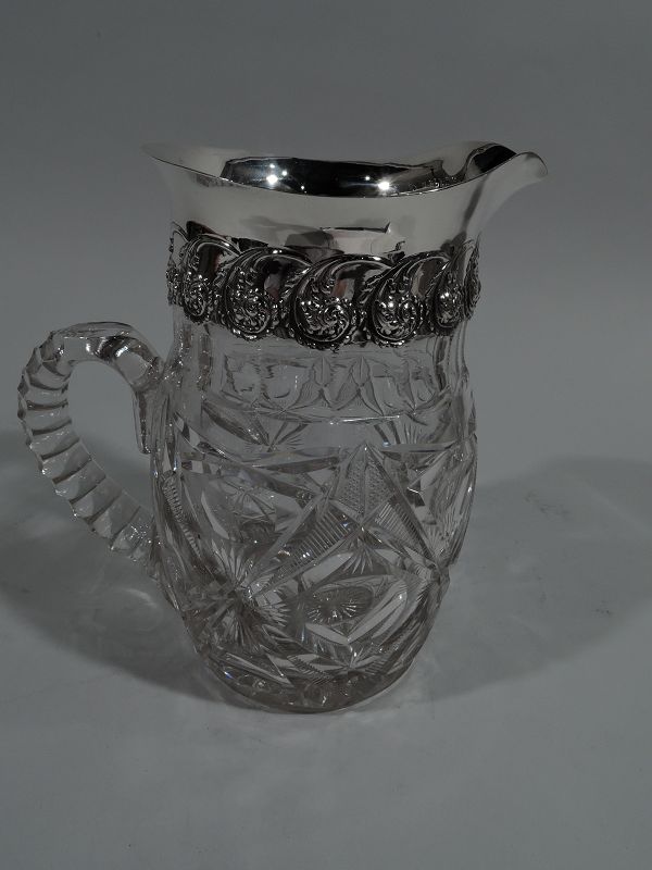 Silver and Glass Cocktail Pitcher - Manhattan Art and Antiques Center