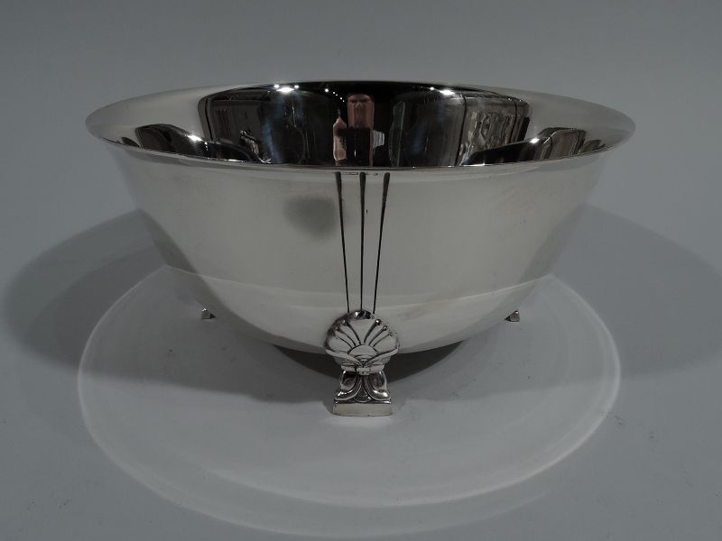 Tiffany Midcentury Modern Sterling Silver Classic Palmette Bowl