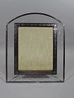 Art Deco Sterling Silver & Glass Picture Frame Attributed to Hawkes