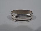 Asprey Midcentury Modern Sterling Silver Napkin Ring