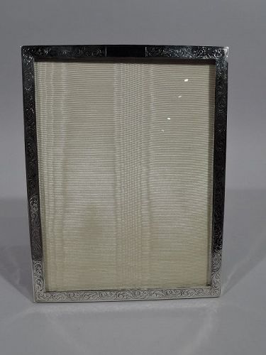 Old Fashioned English Sterling Silver Picture Frame 1954