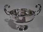 Antique English Edwardian Classical Sterling Silver Trophy Bowl