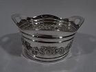 Antique American Edwardian Sterling Silver Grapevine Ice Bucket