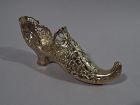 Antique German Silver Gilt Lady’s Shoe with Elf Toe