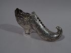 Fantasy Footware - Antique German Silver Novelty Elf Shoe