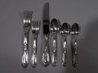 Buccellati Esteval Sterling Silver Dinner Set for 12 with 77 Pieces