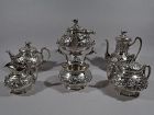 Rare & Fabulous Tiffany Bird's Nest 6-Piece Coffee & Tea Set