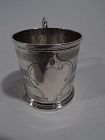 New York Classical Coin Silver Baby Cup by Wood & Hughes