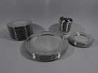 Set of Tiffany Winthrop Sterling Silver Dinner Plates & Bowls