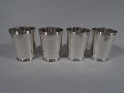 Set of 4 Frank W. Smith Sterling Silver Mint Julep Cups