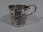 Antique American Classical Coin Silver Baby Cup