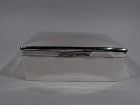 Large Antique English Sterling Silver Box 1919