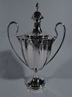 Antique American Edwardian Sterling Silver Classical Amphora Trophy