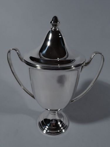 Traditional Sterling Silver Classical Amphora Urn Trophy Cup
