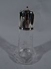 Gorham Edwardian Modern Sterling Silver & Crystal Sugar Shaker 1913