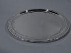 Classic Modern Sterling Silver 12-Inch Round Serving Tray by Tiffany