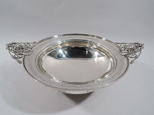American Classical Sterling Silver Medallion Centerpiece Bowl C 1870