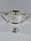 Antique American Edwardian Sterling Silver Classical Urn Trophy Cup