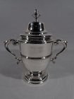 Antique English Classical Sterling Silver Covered Urn Trophy Cup