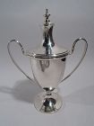 Antique English Sterling Silver Covered Urn Trophy Cup