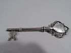 Antique English Victorian Sterling Silver Ceremonial Key