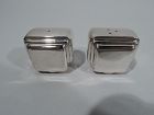 Tiffany American Modern Sterling Silver Salt and Pepper Shakers