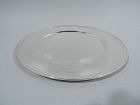 Tiffany Art Deco Sterling Silver Dinner Plate