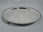 Kirk Large & Heavy Edwardian Georgian Sterling Silver Salver Tray