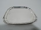 Antique English Georgian Sterling Silver Square Tray 1914