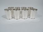 Set of 8 Frank Whiting Old Kentucky Sterling Silver Mint Juleps