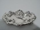 Antique Kerr American Art Nouveau Sterling Silver Flower-Woman Dish