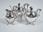 New York Aesthetic Tea Set by John Wendt for Ball, Black C 1865