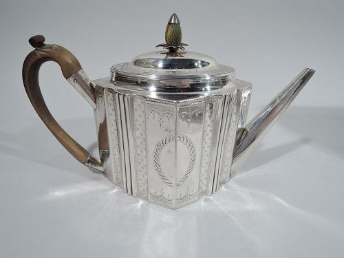 Hester Bateman English Georgian Neoclassical Teapot 1789