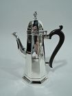 Antique English Georgian Sterling Silver Coffee Pot 1925