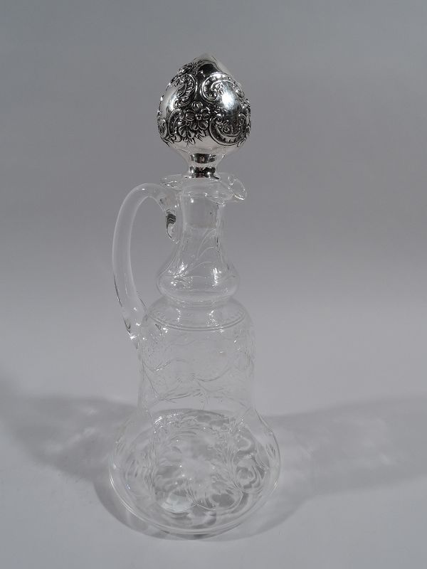 Sterling silver and crystal decanter, Erskine Antiques