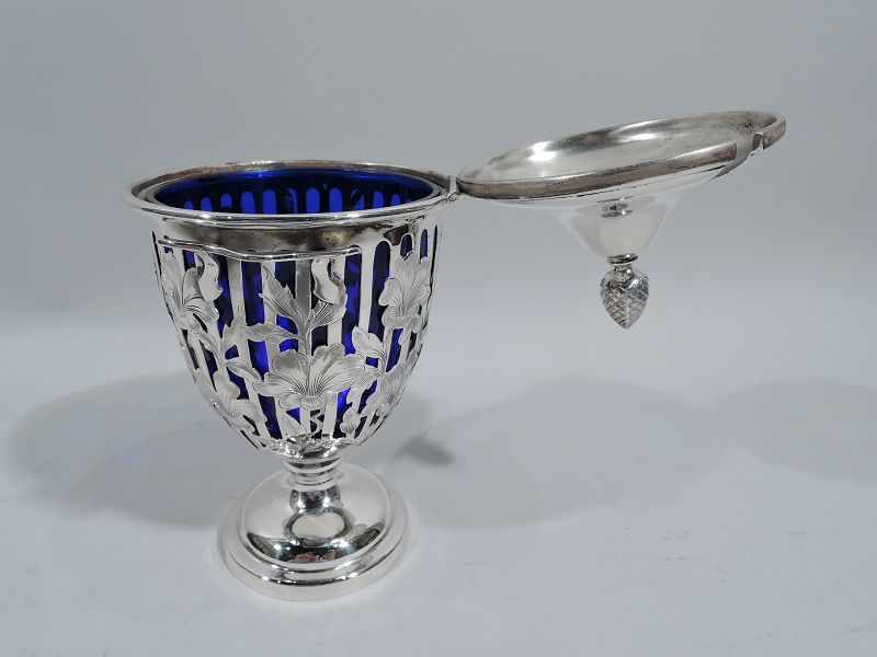 Antique American Edwardian Georgian Sterling Silver Jam Jar