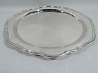 Pretty Old-Fashioned English Sterling Silver Serving Tray