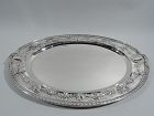 Large and Heavy Antique Gorham Sterling Silver Serving Tray