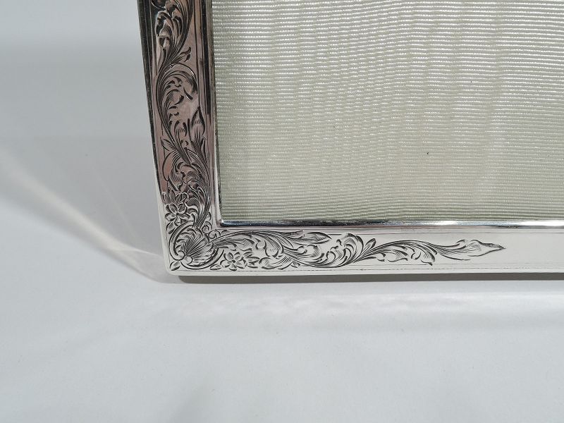 Antique American Edwardian Art Nouveau Sterling Silver Picture Frame