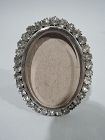 English Victorian Jeweled Sterling Silver Boudoir Picture Frame 1899