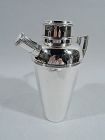 English Art Deco Sterling Silver Cocktail Shaker by Mappin & Webb 1927
