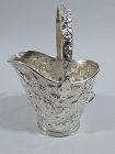 Antique New York Victorian Repousse Sterling Silver Cream Pail 1897