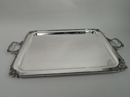 American Georgian-Style Sterling Silver Tea Tray